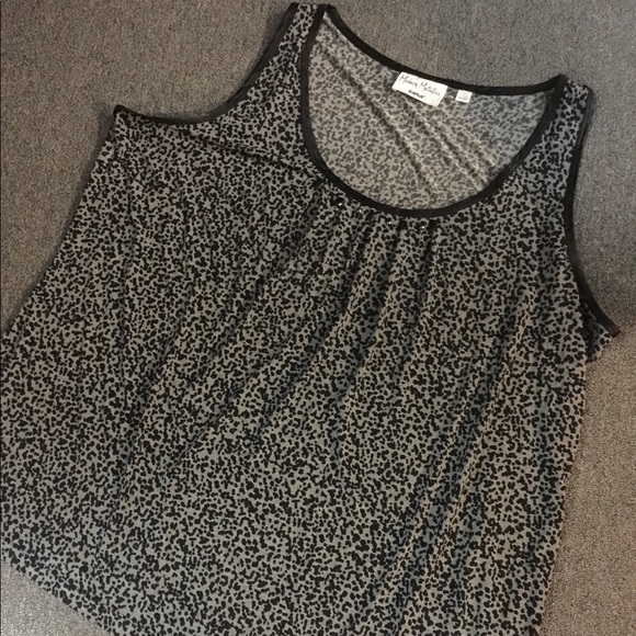 Avenue - beaded animal print tunic tank top - Size 30/32 - Picture 1 of 6
